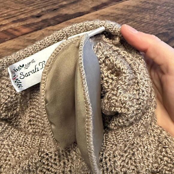 Vintage Sarah Bentley brown cable knit cardigan - Picture 6 of 7